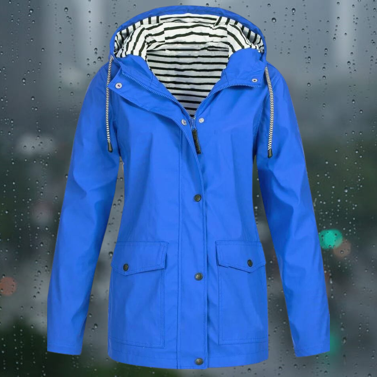 Lea - Manteau coupe-vent à capuche