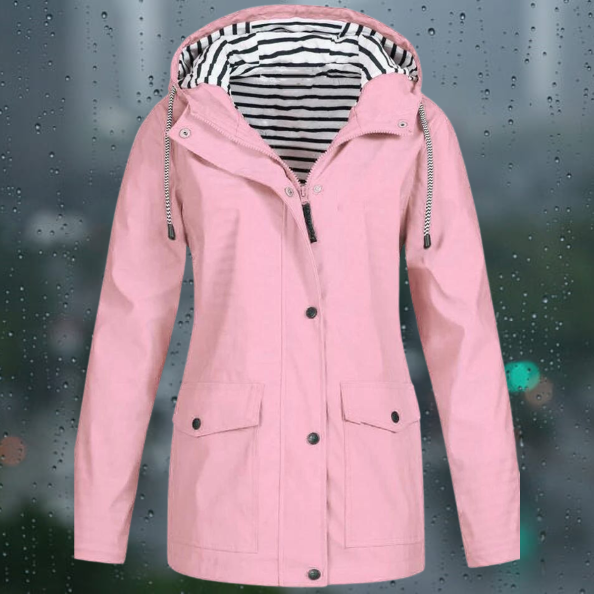 Lea - Manteau coupe-vent à capuche