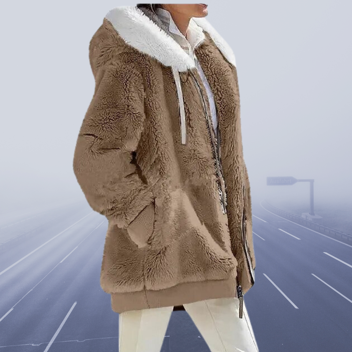 Gianna - Veste polaire à capuche, confort et douceur