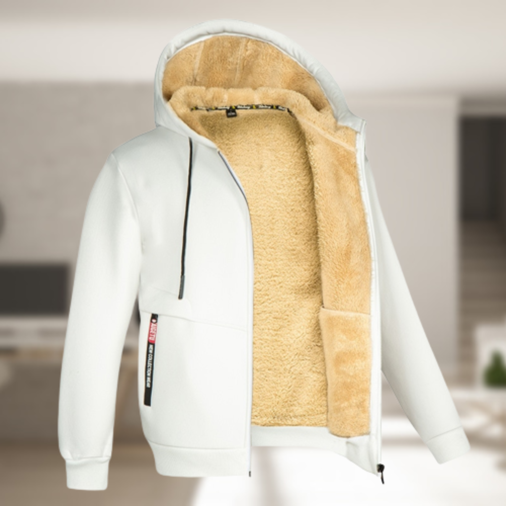 Andrew – Manteau d'hiver à capuche en polaire