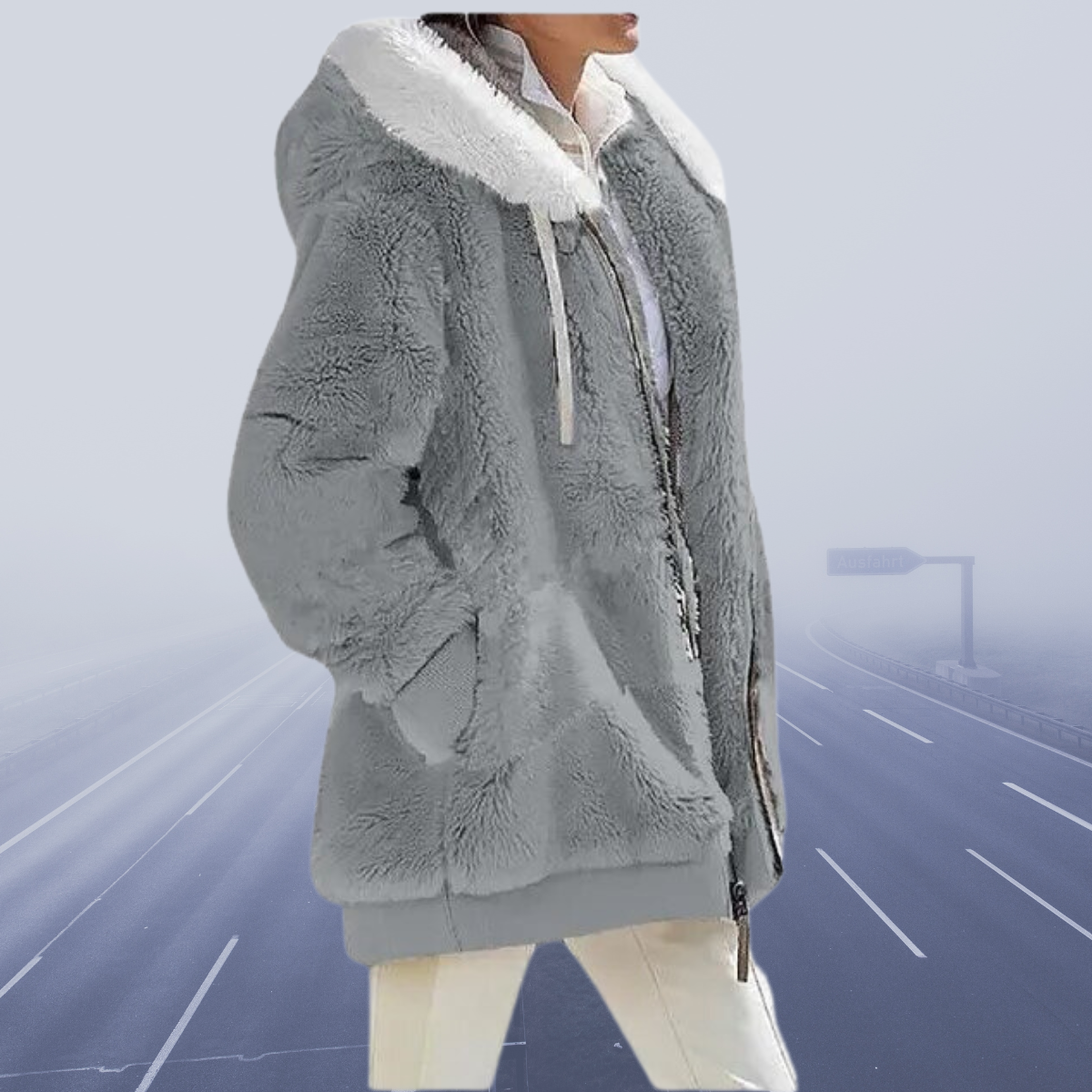 Gianna - Veste polaire à capuche, confort et douceur