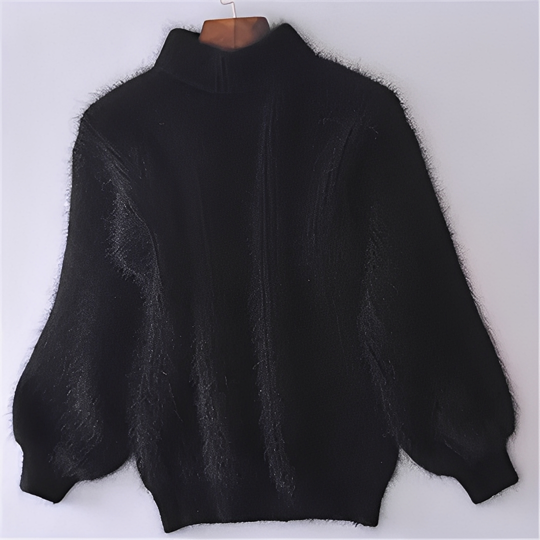 Maude - Fashionable sweater with warm high collar for women