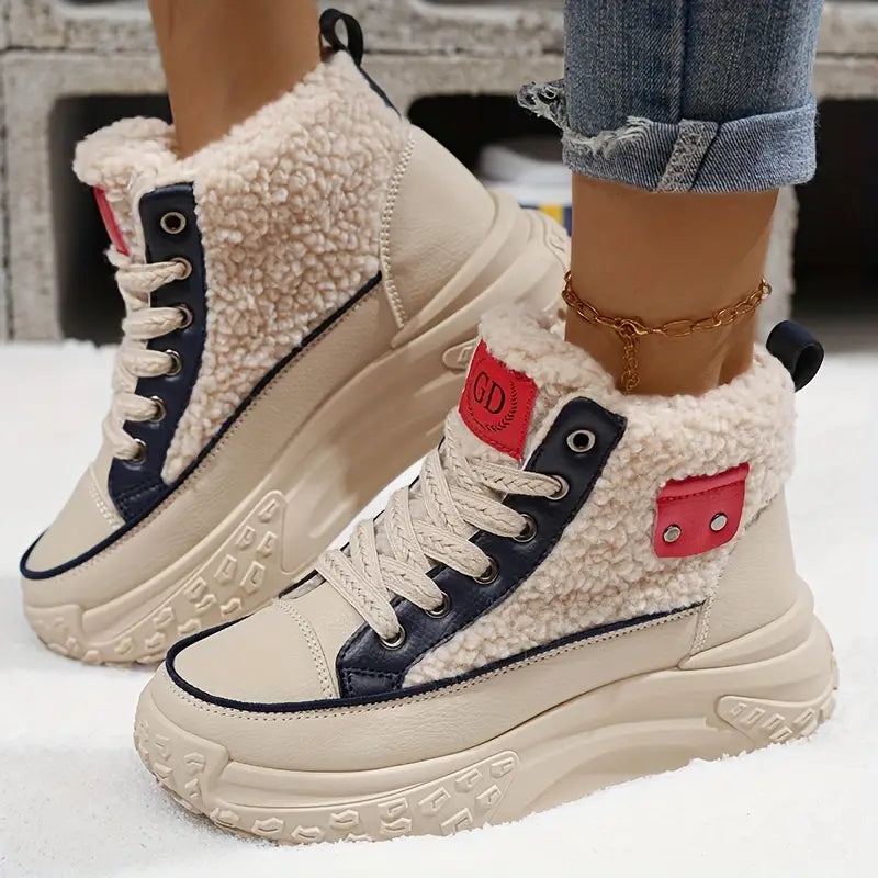 Irene - Bottes d'hiver confortables doublées en polaire