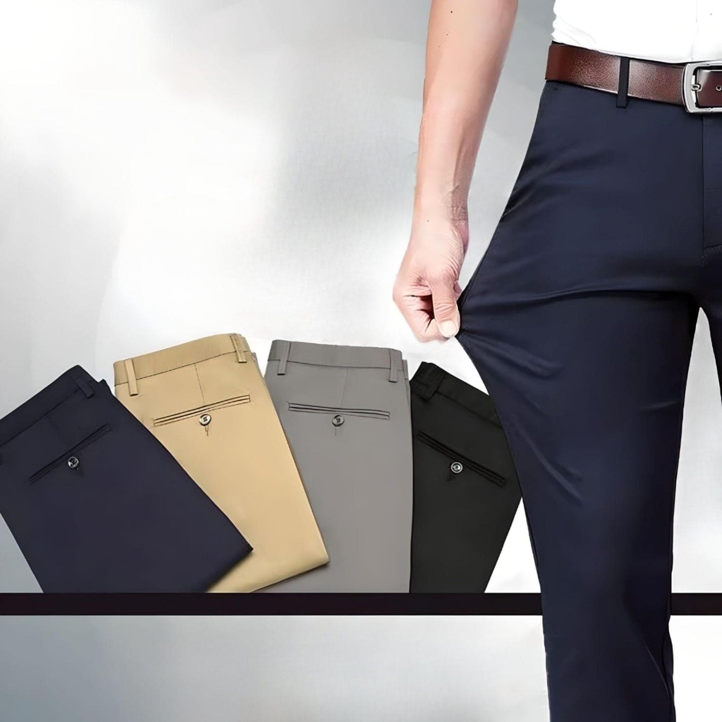 Éric – Pantalon homme à taille élastique