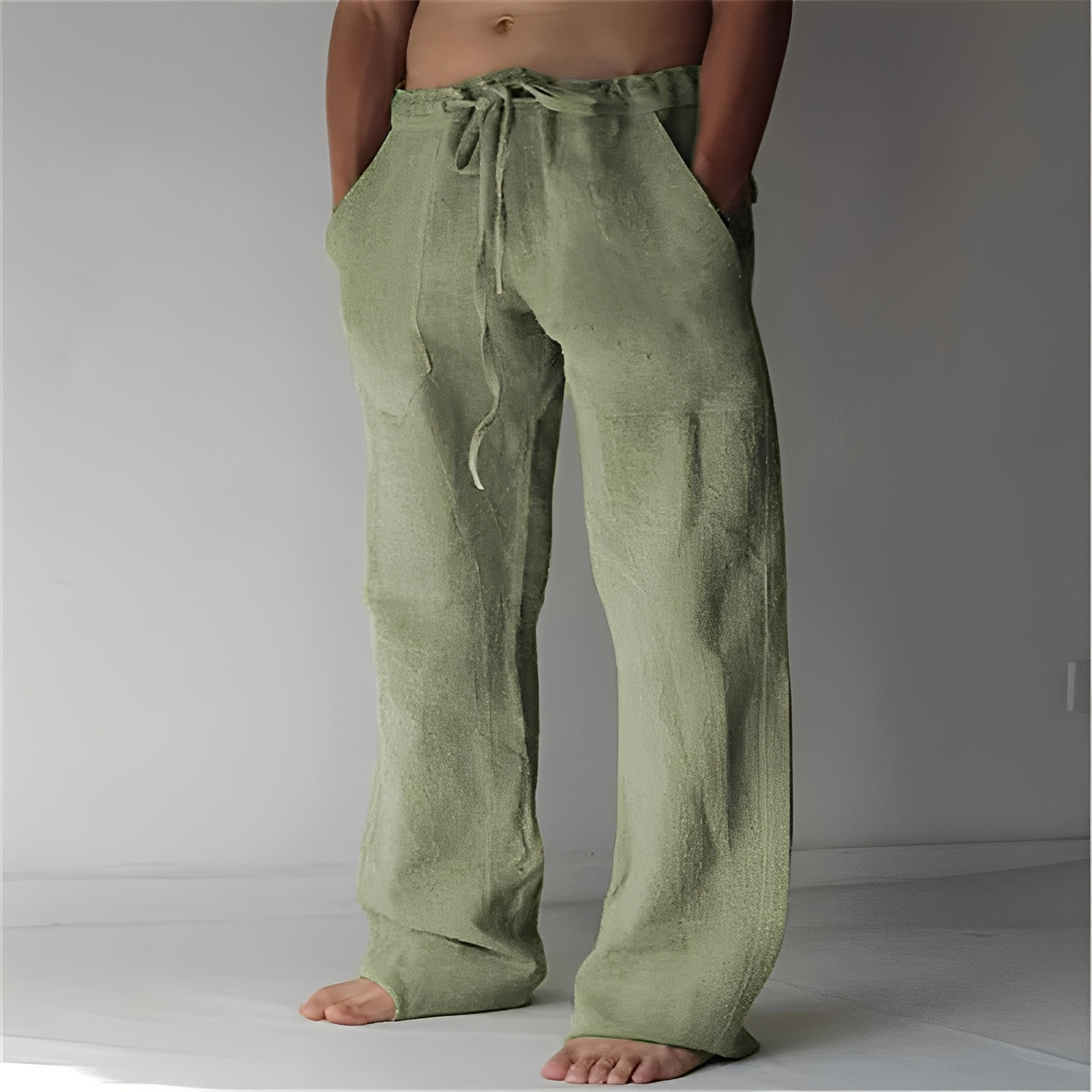 Arthur – Pantalon Ample en Lin pour Hommes