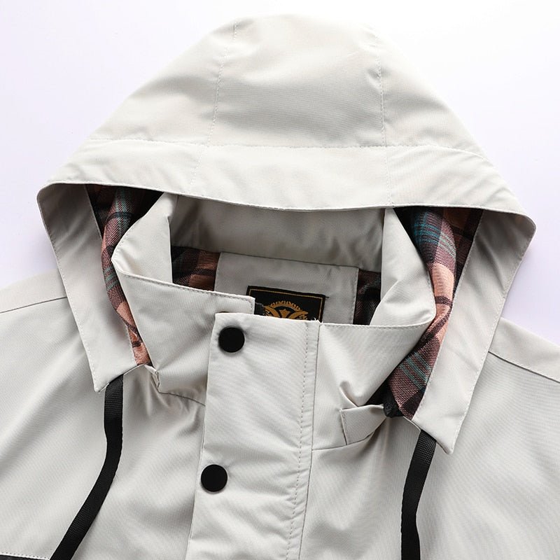 Luke – Manteau Imperméable en Titane