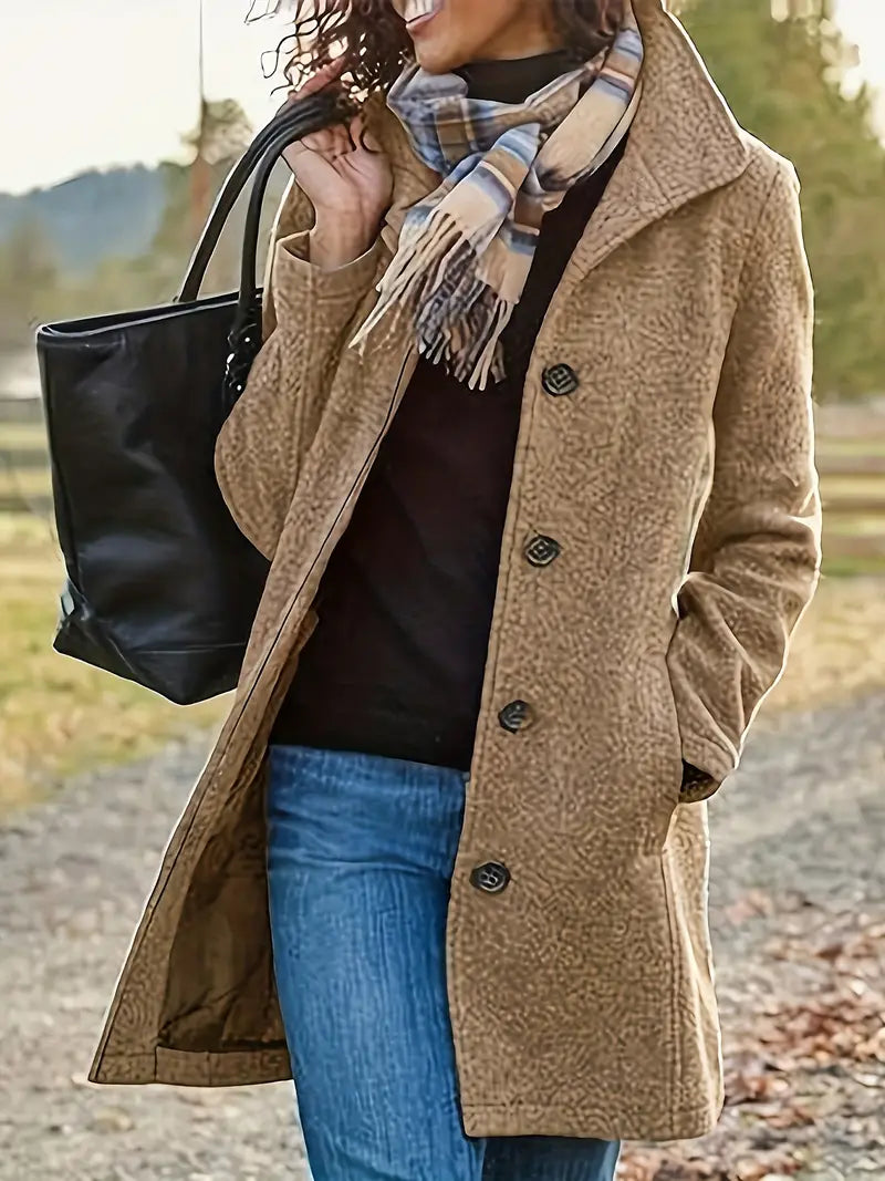 Harper - Manteau en laine mi-long