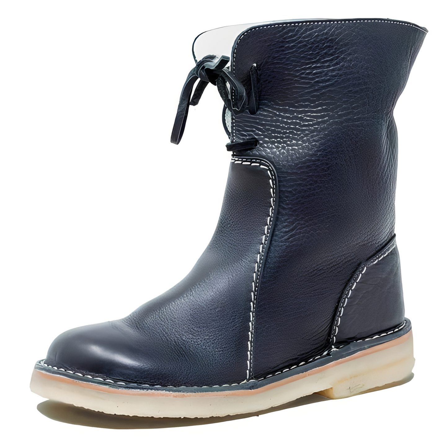 Catheryn - Bottes d'hiver imperméables en cuir pour femmes