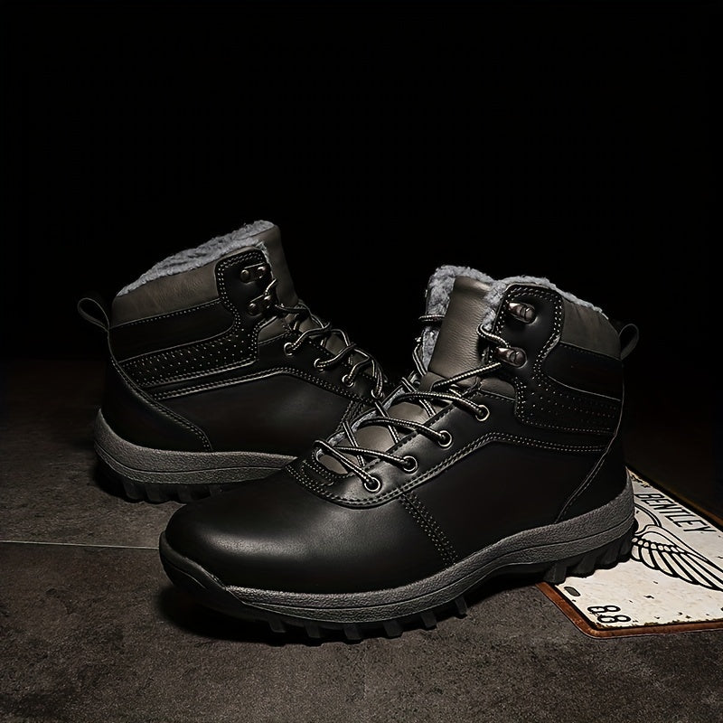 Miroslav - Bottes-d'hiver en cuir vintage - Pour homme stylé