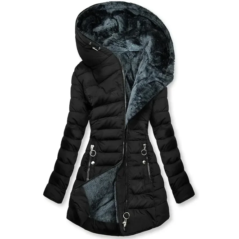 Caroline – Veste confortable avec doublure en fausse fourrure
