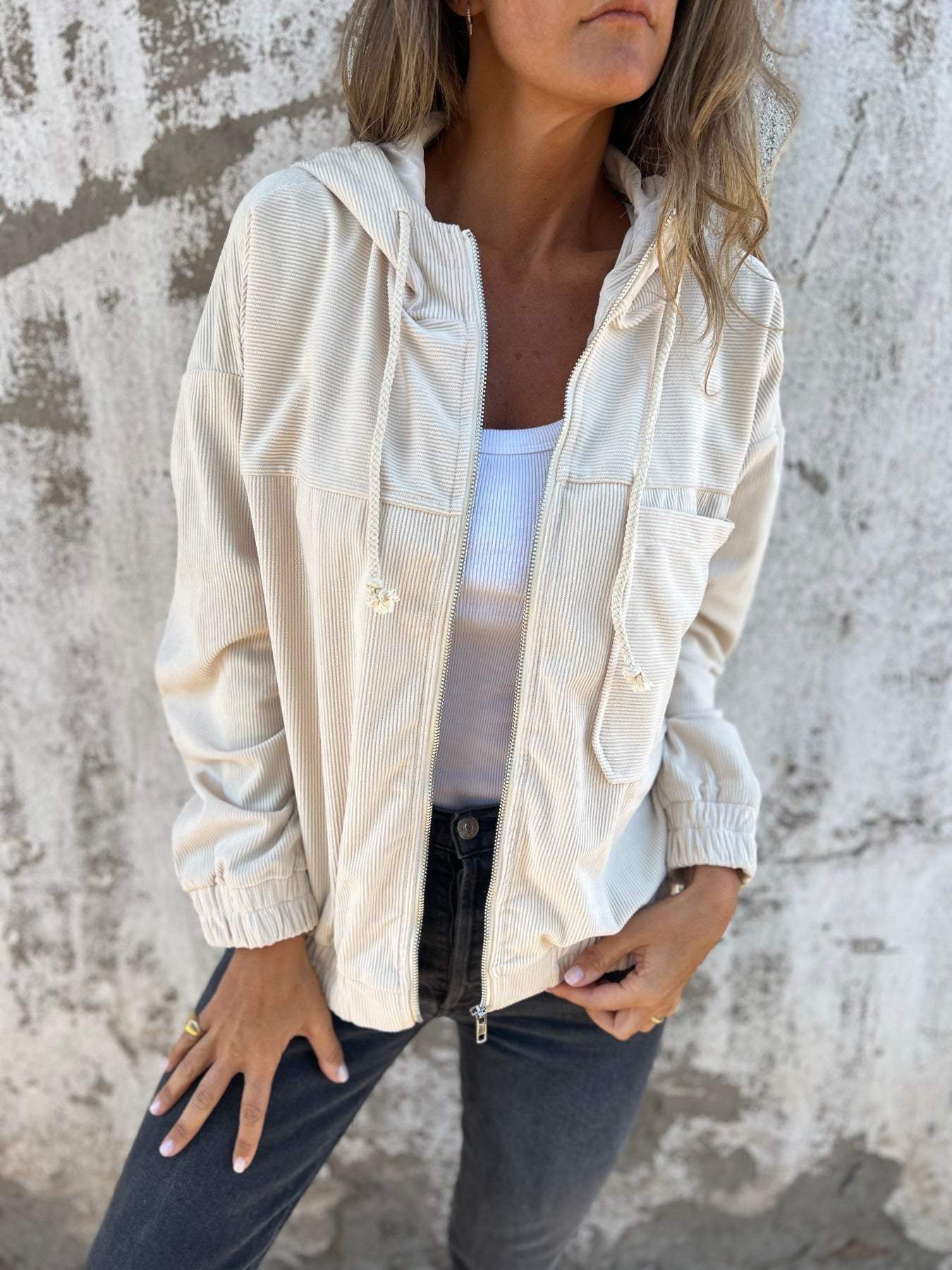 Ariellee – Veste Décontractée avec Capuche et Zip