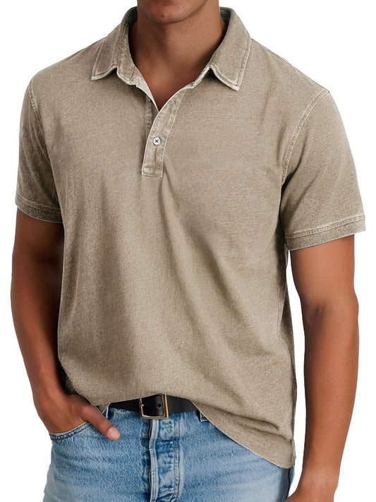 Darrell - Polo moderne, coupe ample pour hommes