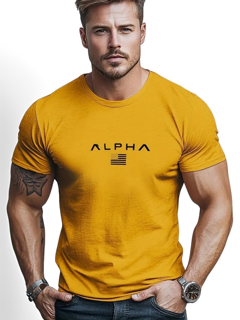 Neal - T-shirt basique à col rond pour hommes