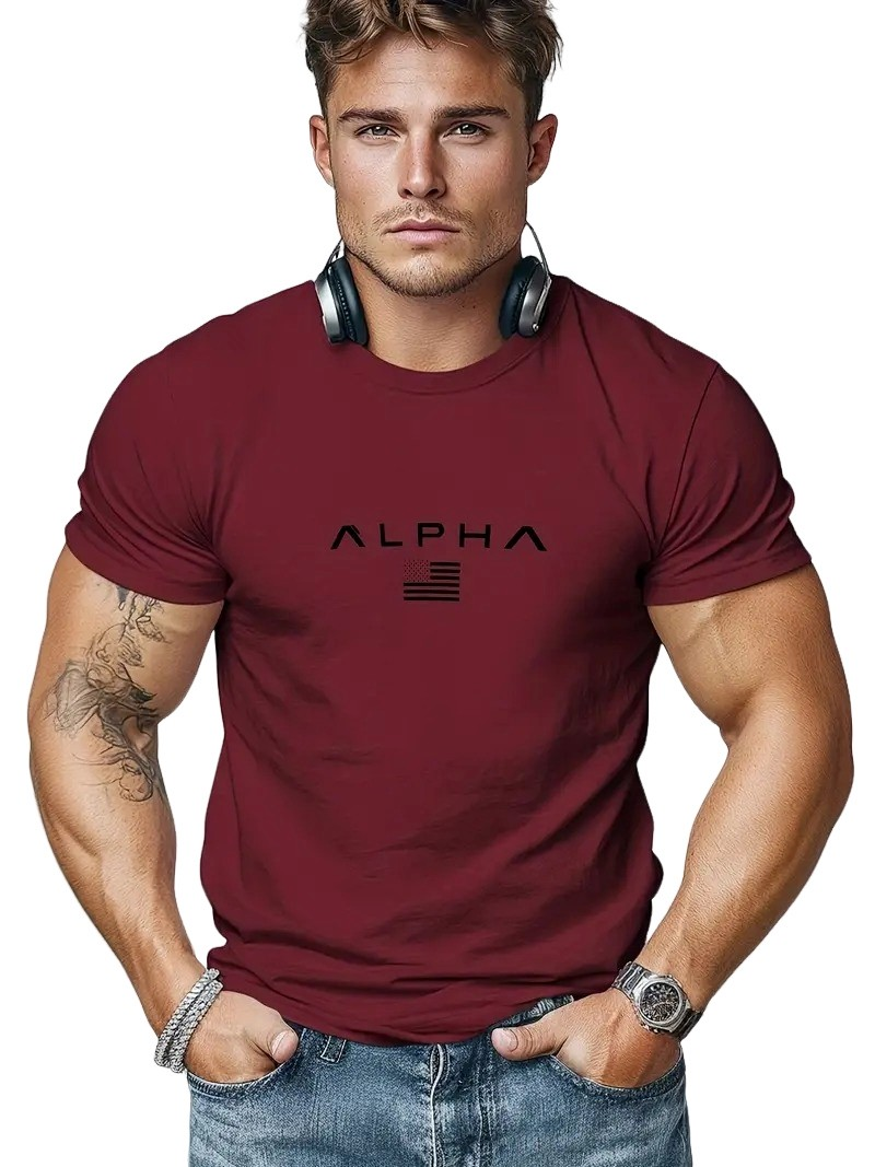 Neal - T-shirt basique à col rond pour hommes