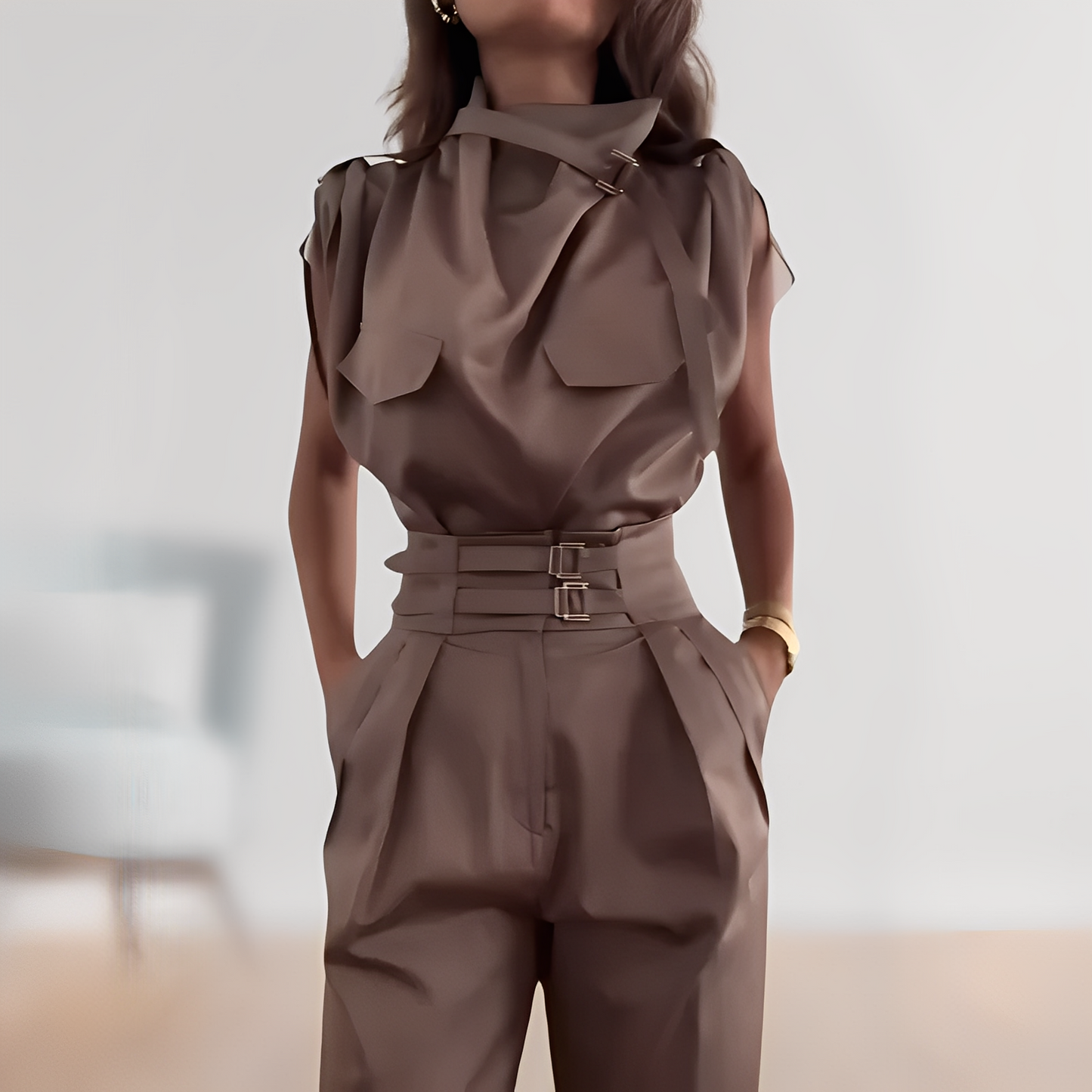 Leona – Tenue élégante sans manches