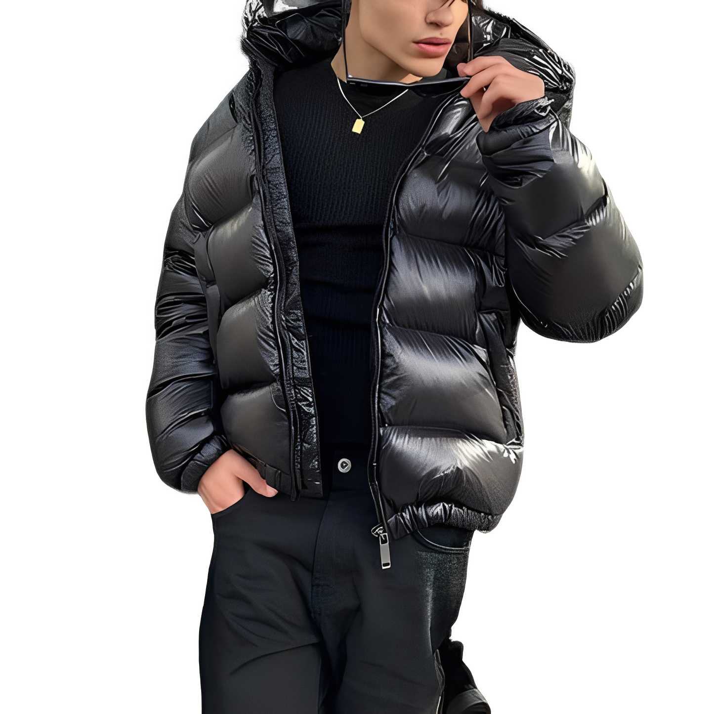 Micheal - Blouson moderne à capuche en duvet pour homme