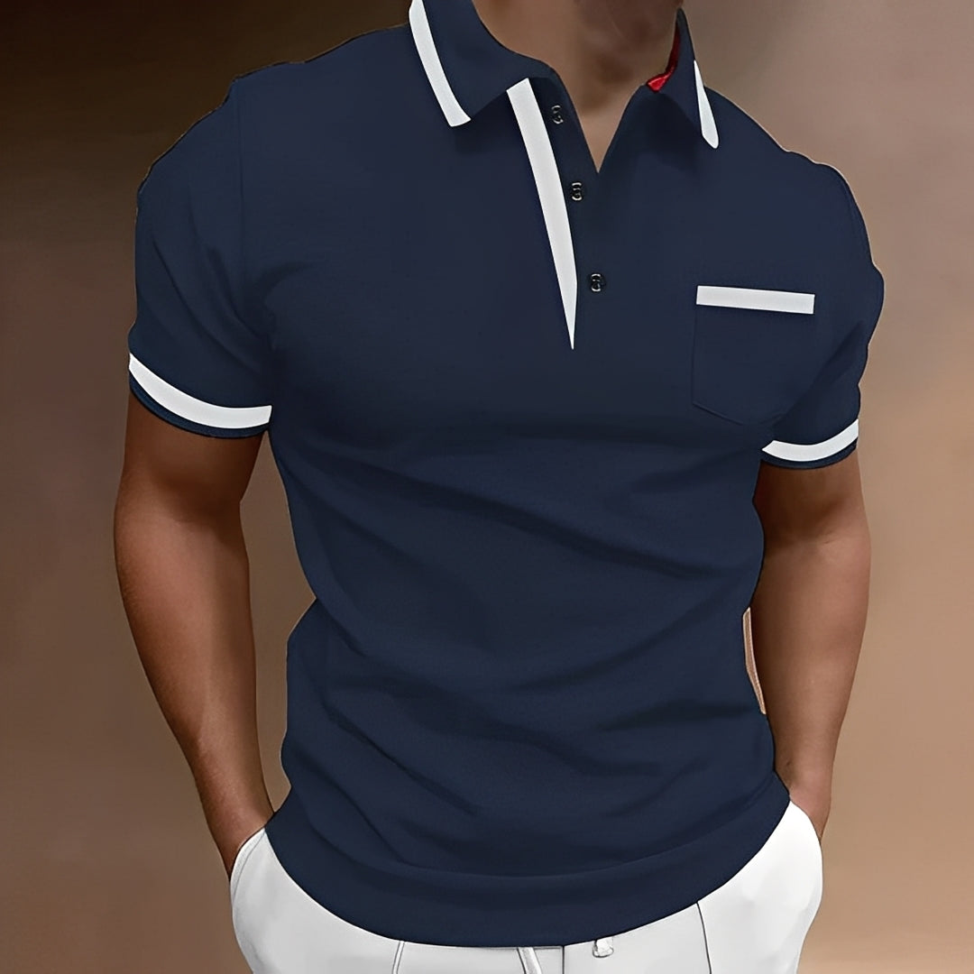Callahan - Polo chic avec poche pour hommes
