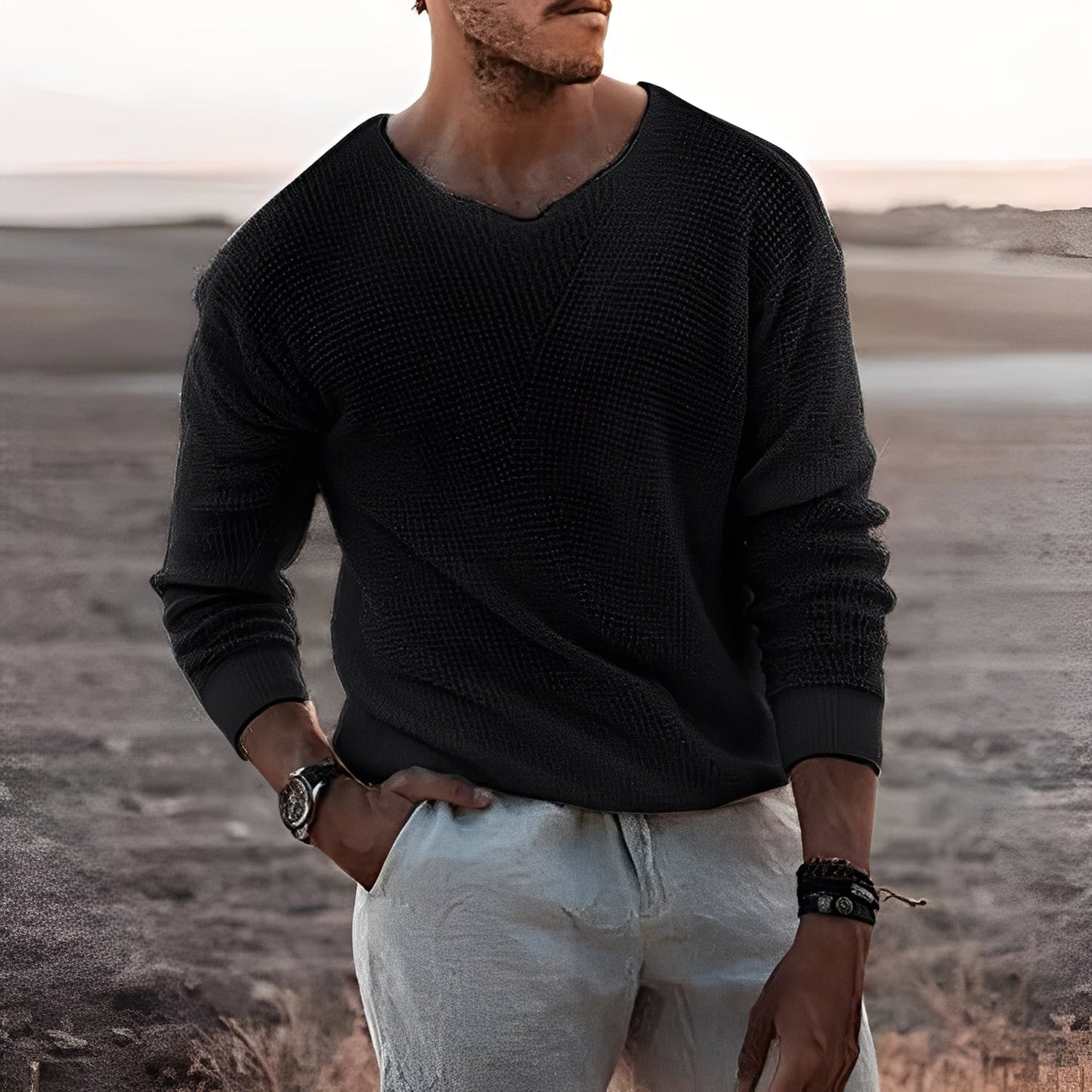 Carlton - Pull d'hiver confortable et décontracté pour hommes