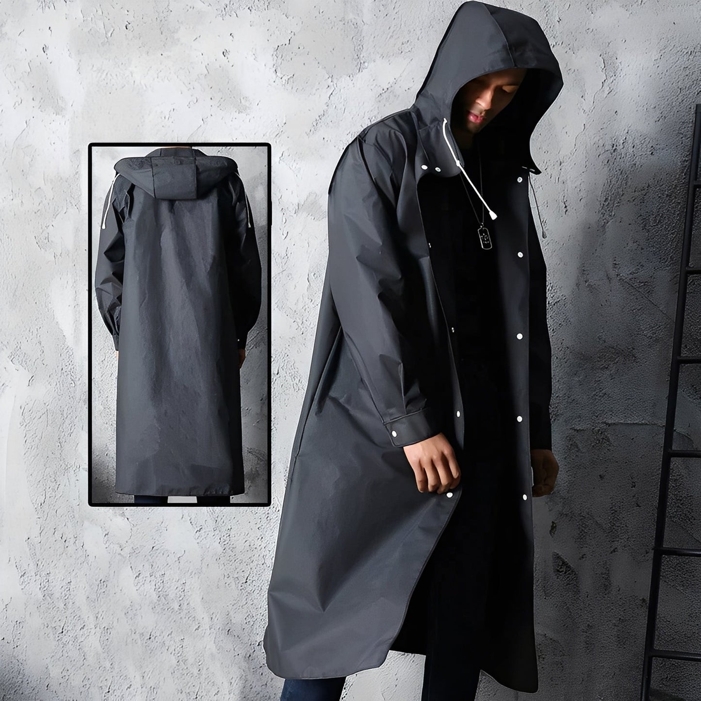Karter - Manteau imperméable multifonction pour hommes