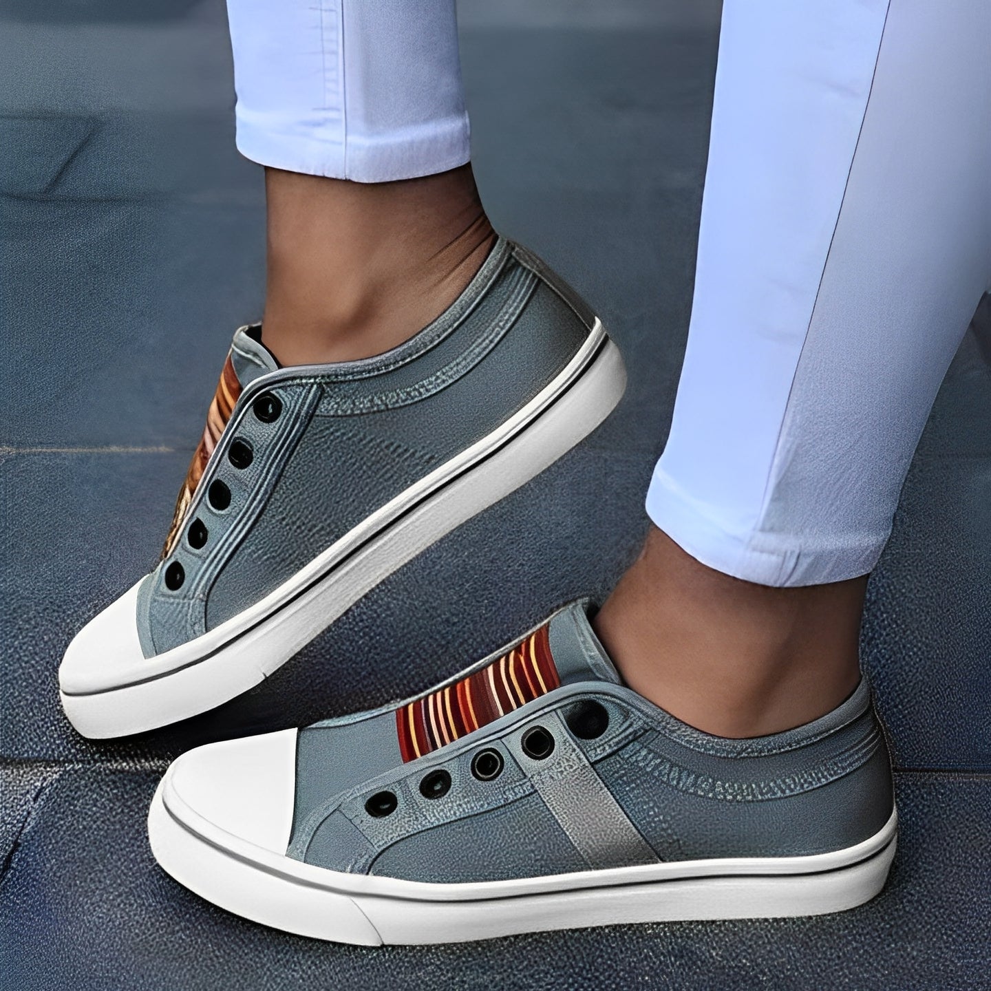 Delphia - Chaussures en toile décontractées pour femmes