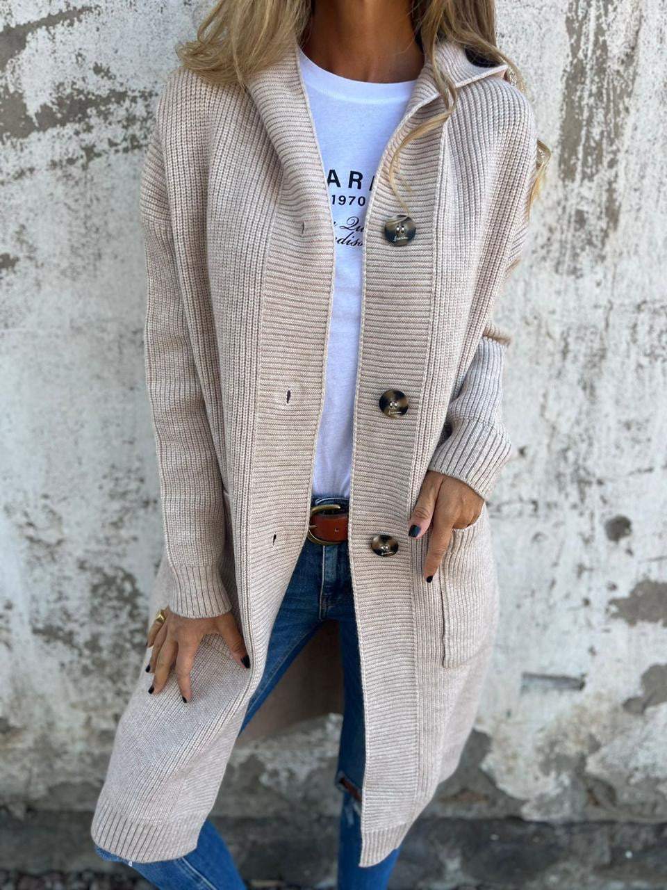 Halima - Gilet-femme - Long et à capuche
