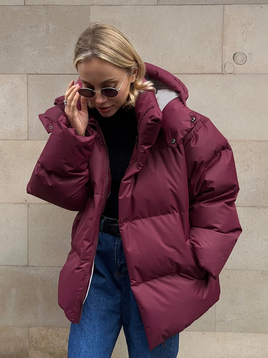 Louisa - Veste courte matelassée avec capuche