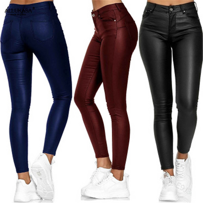 Dina – Pantalon en cuir souple