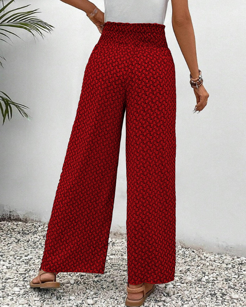 Daniella - Pantalon ample pour femmes avec imprimé géométrique