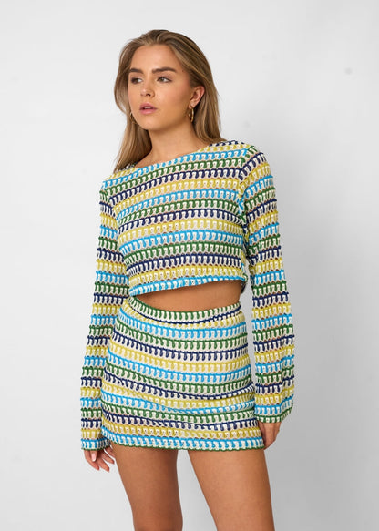 Giada – Ensemble Haut Court et Jupe Courte