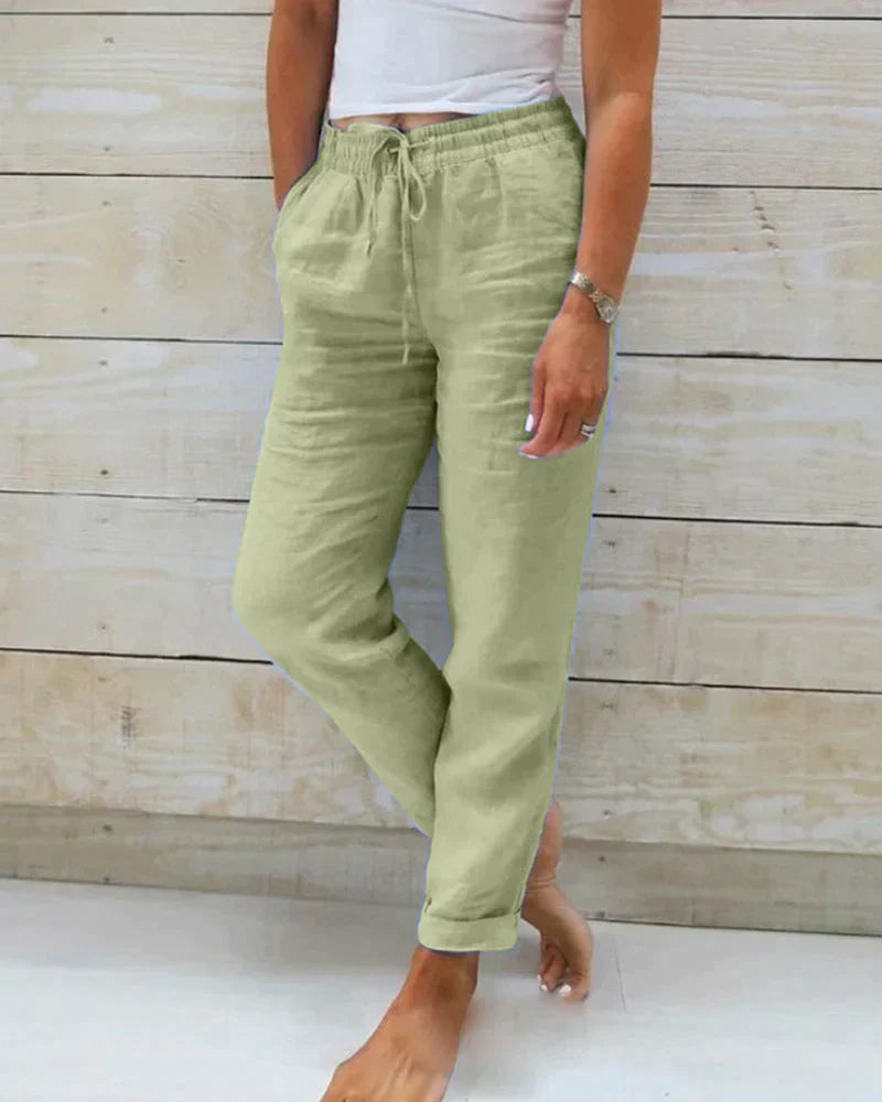 Stacy | Pantalon féminin en lin au style raffiné