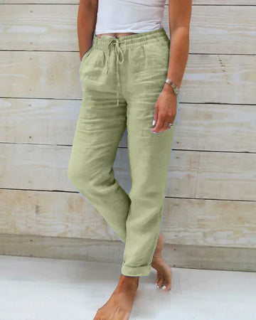 Stacy | Pantalon féminin en lin au style raffiné