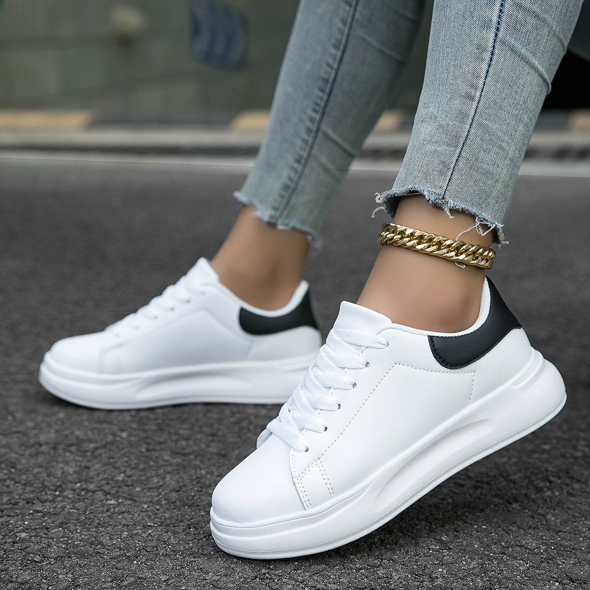 Layla - Baskets blanches pour femmes pour un style quotidien