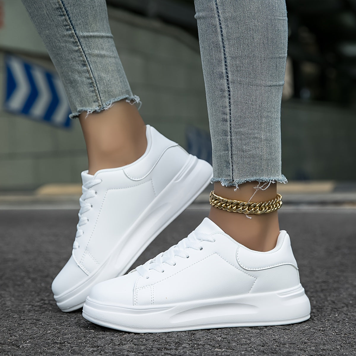 Layla - Baskets blanches pour femmes pour un style quotidien