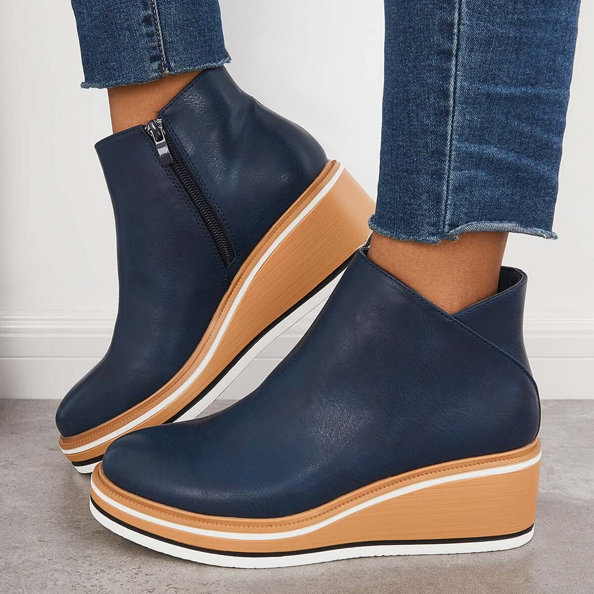 Nikkole - Bottes élégantes à fermeture éclair pour femmes