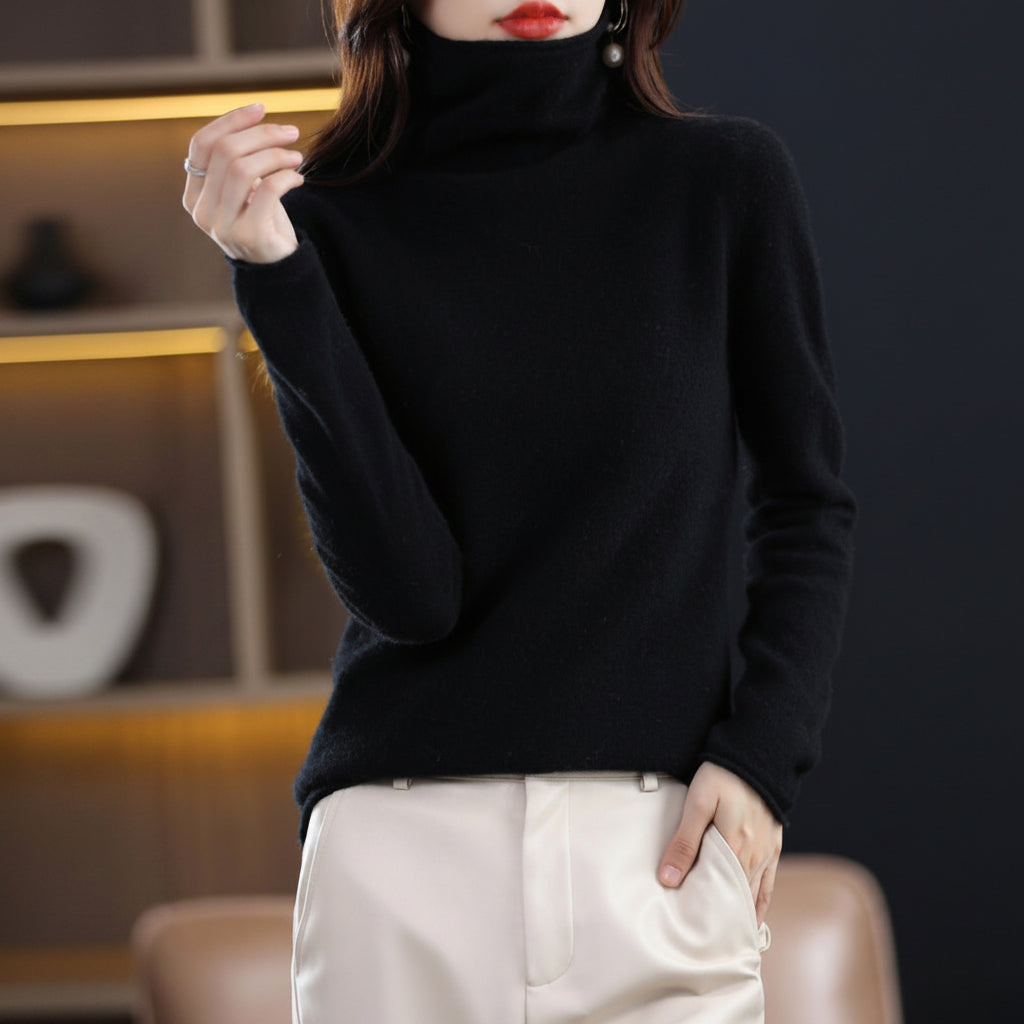 Akainu - Pull Col Roulé en Pure Laine