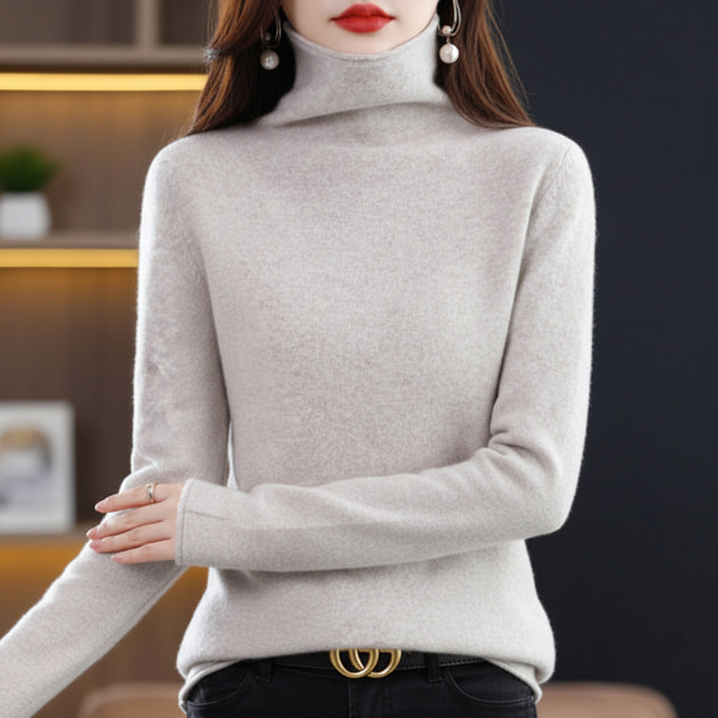 Akainu - Pull Col Roulé en Pure Laine