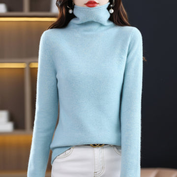 Akainu - Pull Col Roulé en Pure Laine
