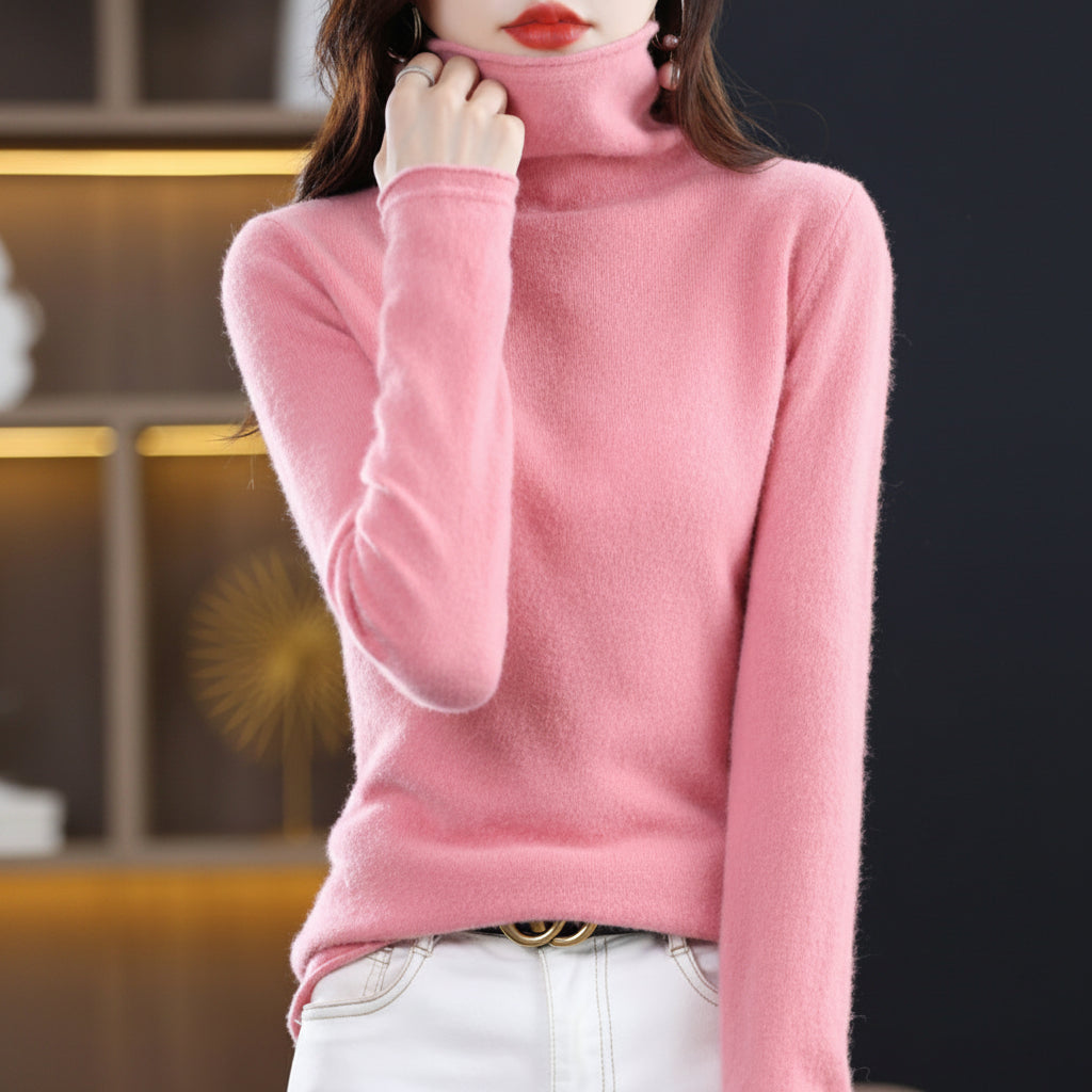 Akainu - Pull Col Roulé en Pure Laine