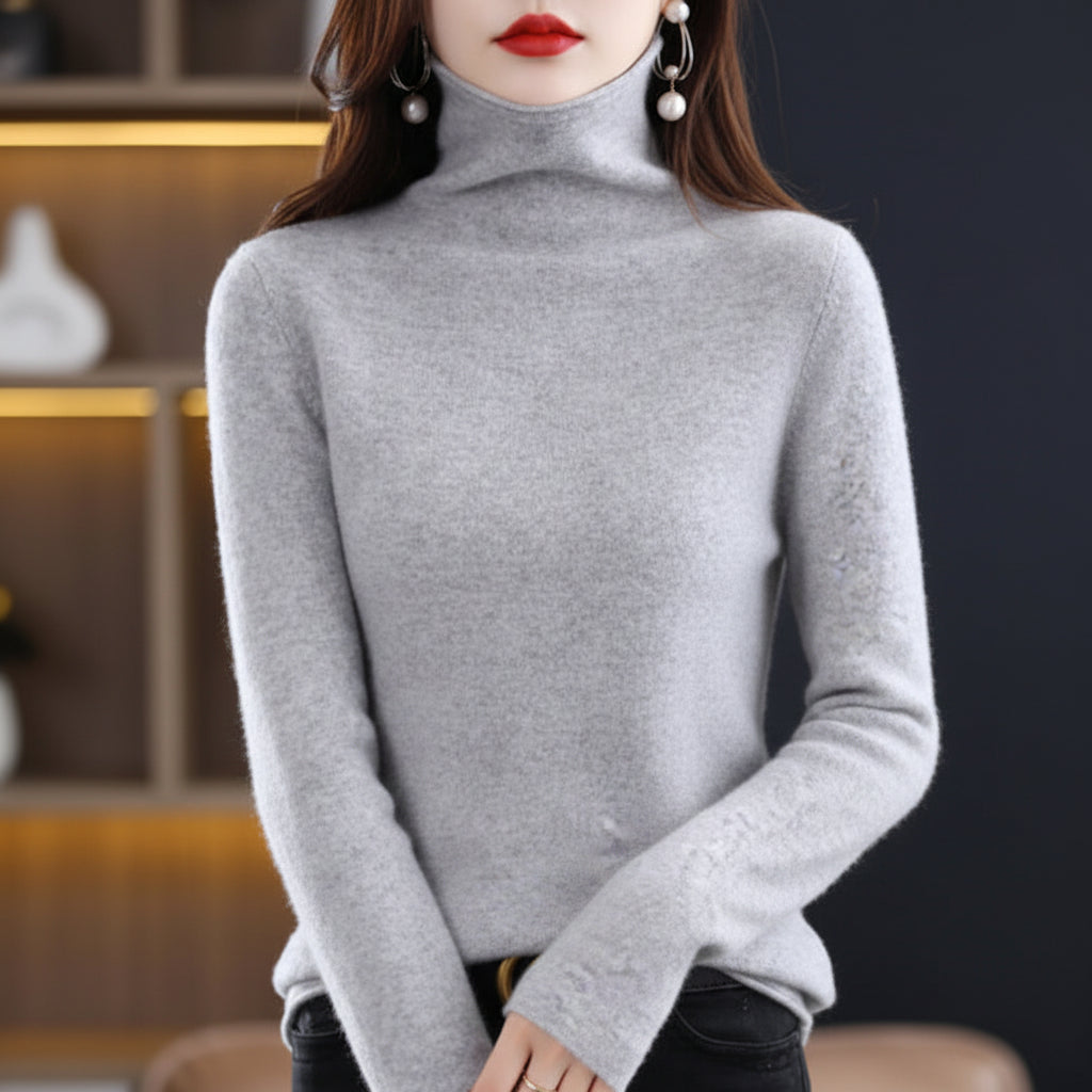 Akainu - Pull Col Roulé en Pure Laine