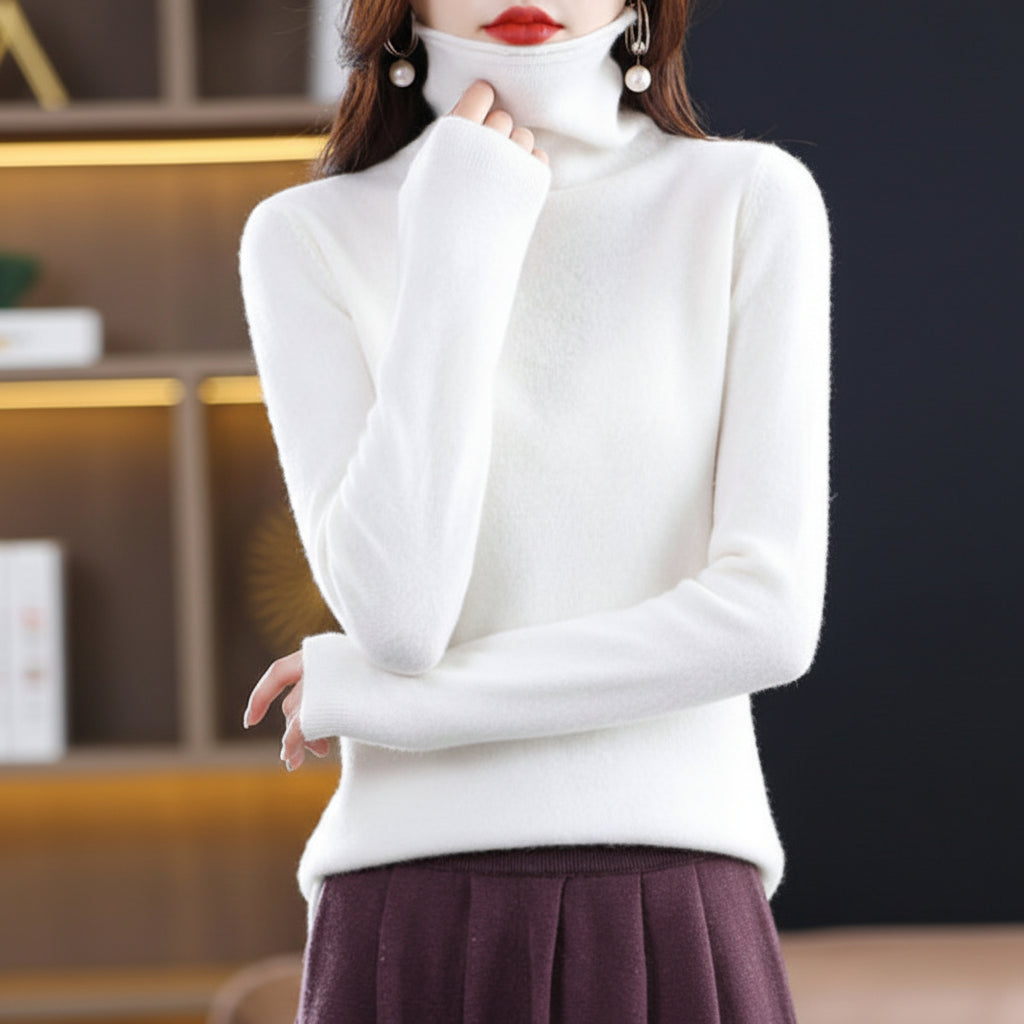 Akainu - Pull Col Roulé en Pure Laine
