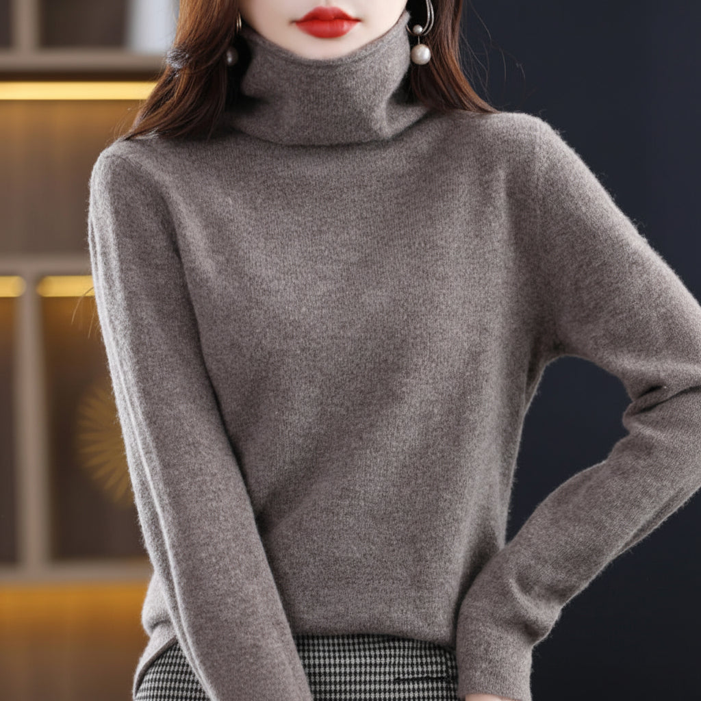 Akainu - Pull Col Roulé en Pure Laine