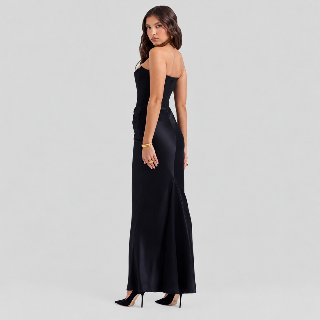 Elisabeth – Robe maxi élégante avec épaules nues pour femmes