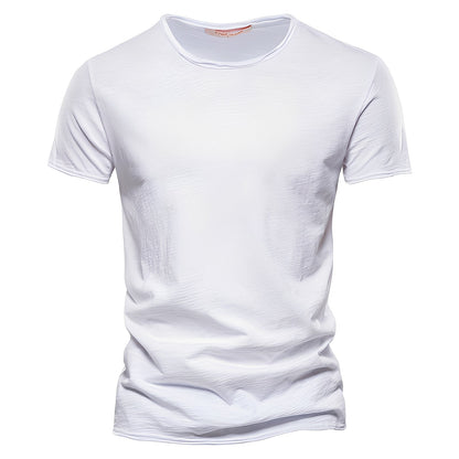 Roderick - T-shirt décontracté à manches courtes pour hommes en coton