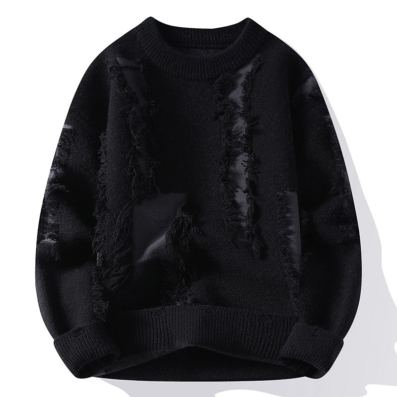 Frank - Elegant sweater with round neck for men
