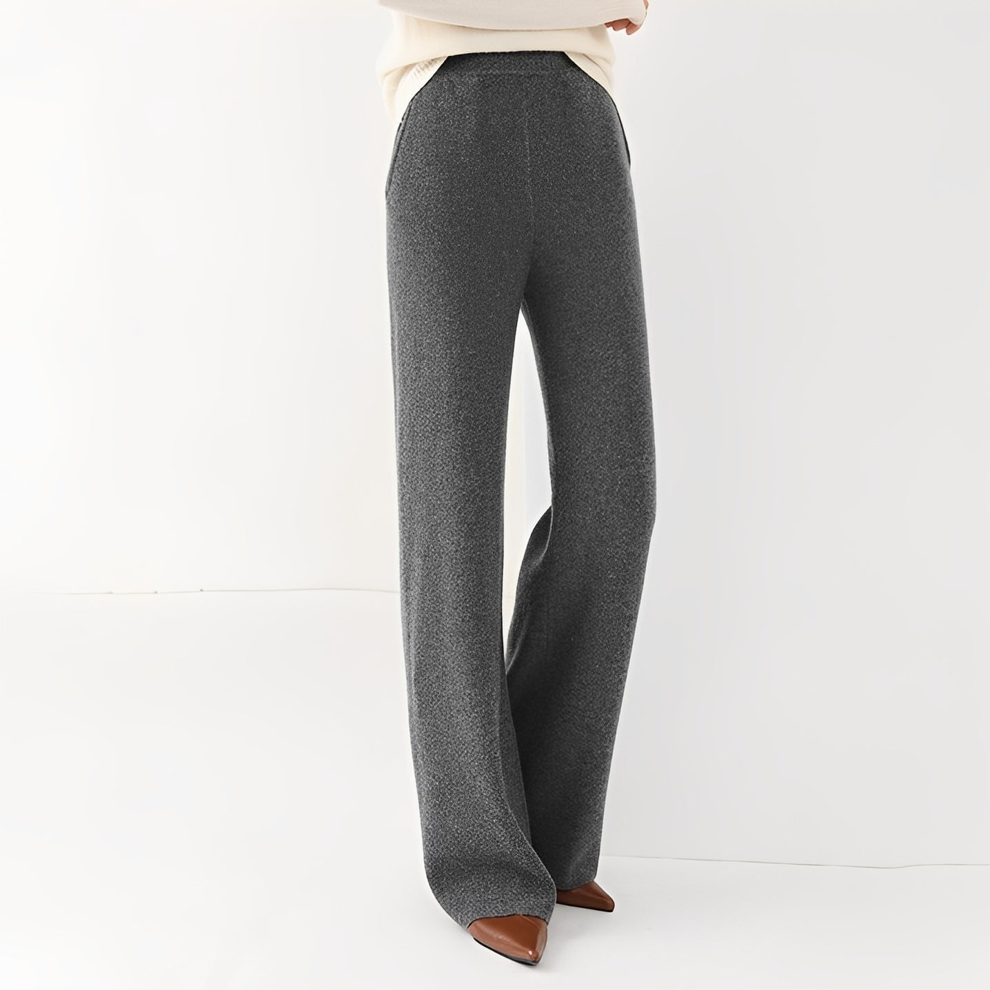 Jamie - Pantalon Formelle Taille Haute