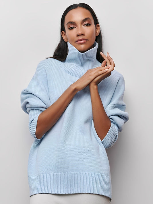 Marva - Warm and stylish sweater for women with turtleneck
