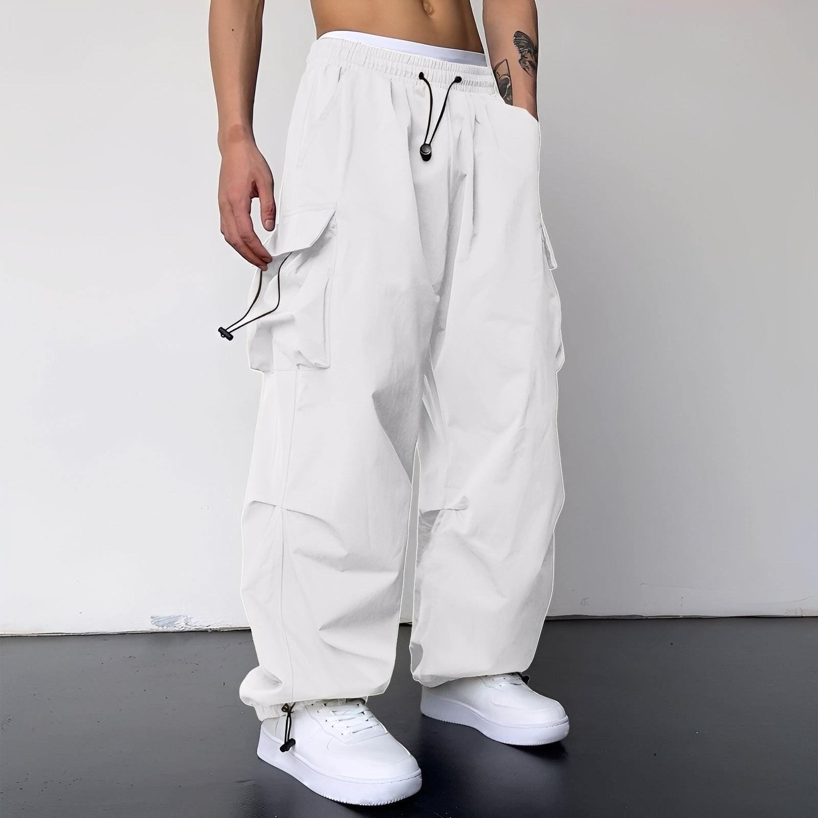 Kaleb - Pantalon cargo baggy tendance pour hommes