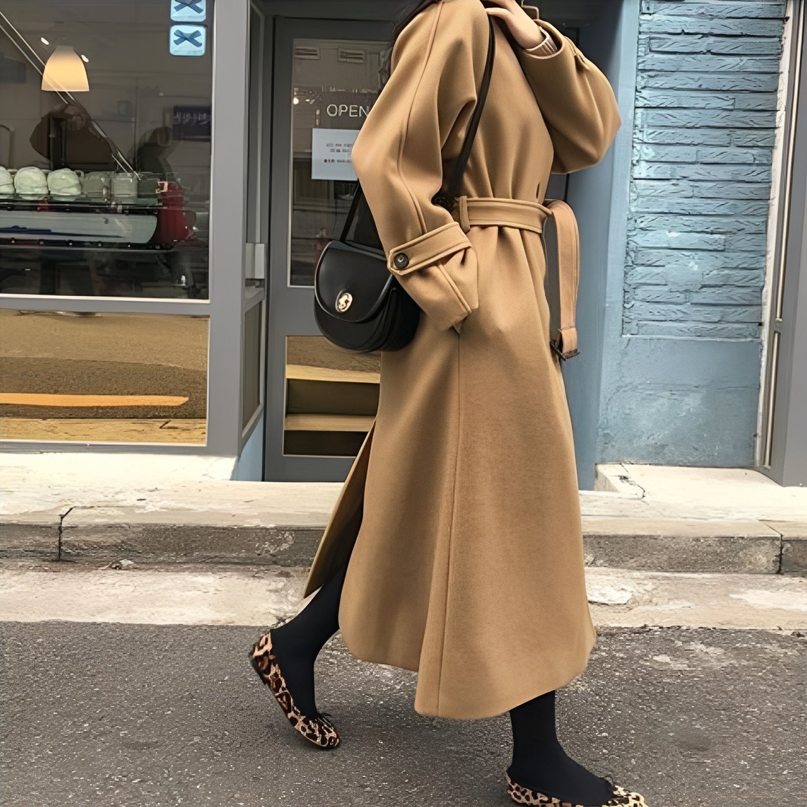 Bethany - Manteau long en laine élégant pour femmes