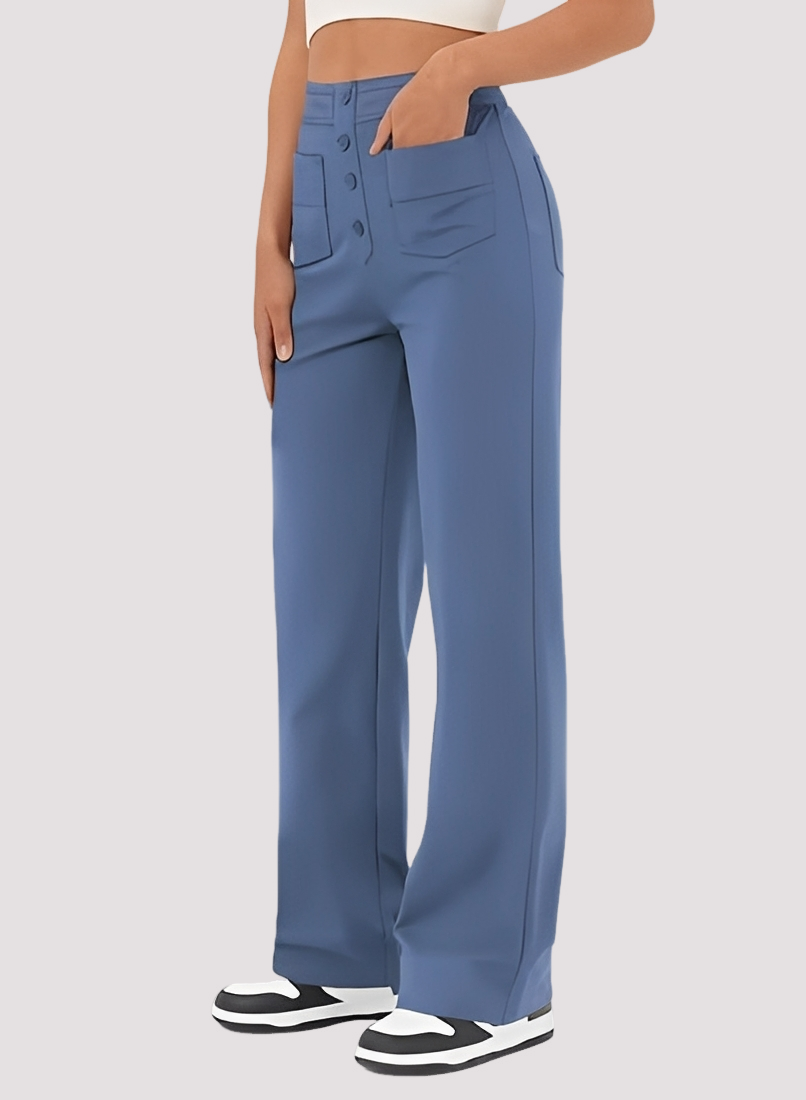 Tianna - Pantalon taille haute élégant