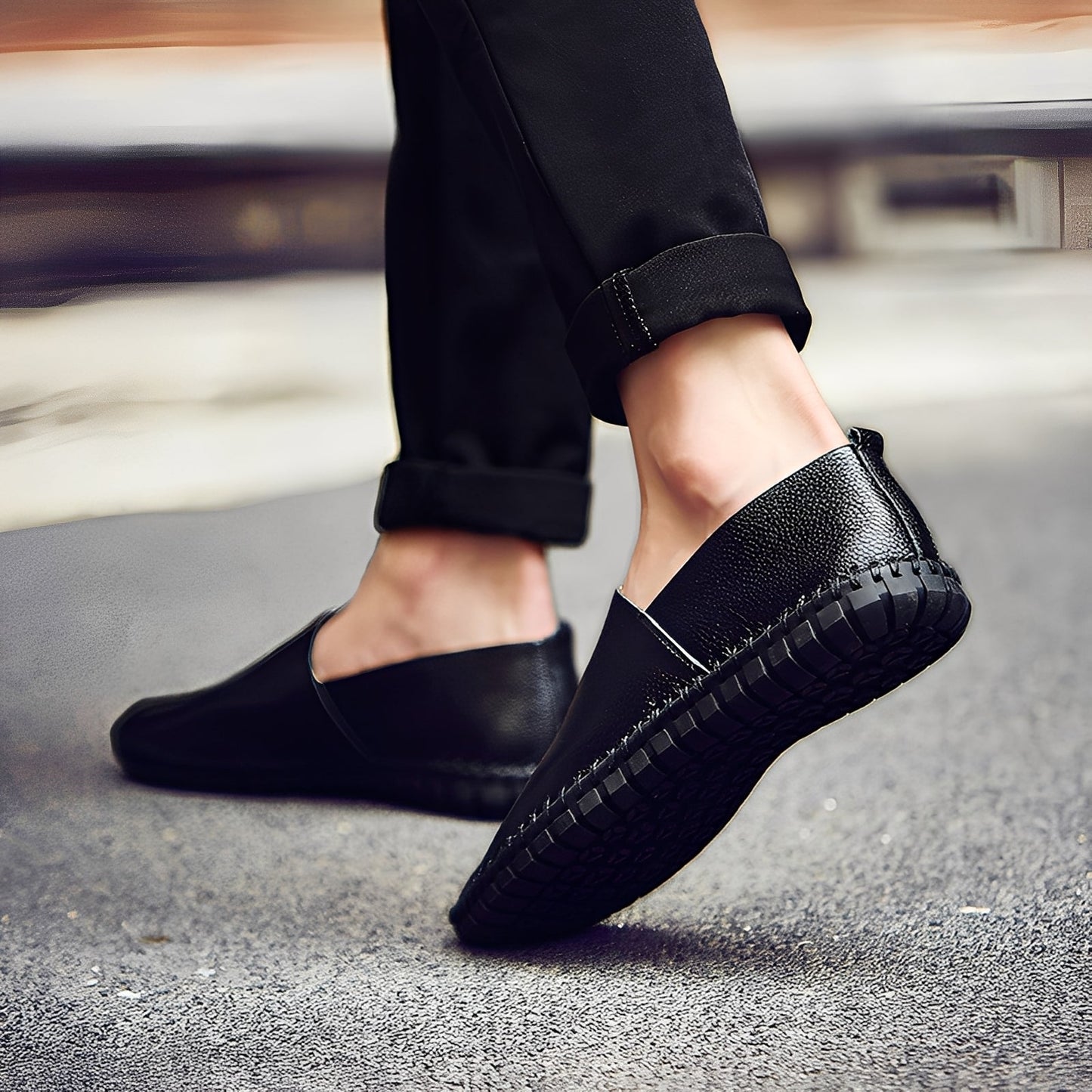 Neville - Beaux mocassins en cuir pour hommes